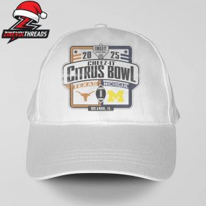 Michigan Wolverines Versus Texas Longhorns 2025 Cheez-It Citrus Bowl Matchup Snapback Classic T-Shirt
