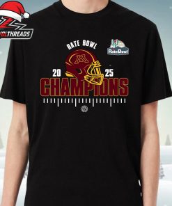 Minnesota Golden Gophers 2025 NCAA Football Rate Bowl Champions Unisex T-Shirt