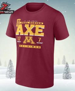 Minnesota Golden Gophers Vs Wisconsin Badgers 2025 Paul Bunyan’s Axe Score Unisex T-Shirt