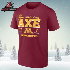Minnesota Golden Gophers Vs Wisconsin Badgers 2025 Paul Bunyan’s Axe Score Unisex T-Shirt