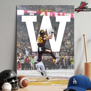 Minnesota Golden Gophers Win Wisconsin Badgers Snow Day November 29th 2025 Home Decor Poster Canvas