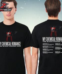 My Chemical Romance The Black Paradise 2026 Tour Kick Off At Anfield Stadium On June 30th Two Sided Unisex T-Shirt