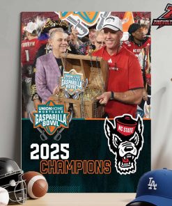 NC State Wolfpack Take 2025 Union Home Mortgage Gasparilla Bowl NCAA Football Home Decor Poster Canvas