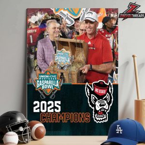 NC State Wolfpack Take 2025 Union Home Mortgage Gasparilla Bowl NCAA Football Home Decor Poster Canvas