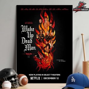 New Poster For Wake Up Dead Man A Knives Out Mystery On Netflix December 12th 2025 Home Decor Poster Canvas