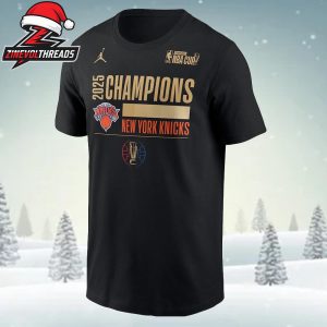 New York Knicks Jordan 2025 NBA Cup Champions Locker Room Tee Unisex T-Shirt