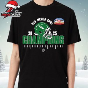 North Texas Mean Green New Mexico Bowl Champions 2025 NCAA Football Unisex T-Shirt