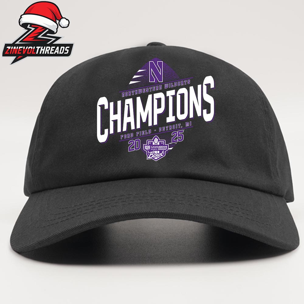 Northwestern Wildcats 2025 GameAbove Sports Bowl Champions NCAA Football Snapback Classic Hat Cap Northwestern Wildcats 2025 GameAbove Sports Bowl Champions NCAA Football Snapback Classic Hat Cap