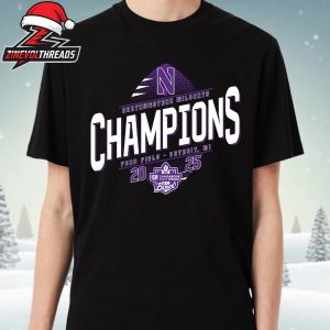 Northwestern Wildcats 2025 GameAbove Sports Bowl Champions NCAA Football Unisex T-Shirt