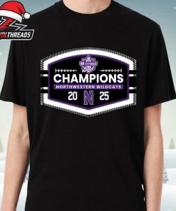 Northwestern Wildcats GameAbove Sports Bowl Champions NCAA 2025 Football Unisex T-Shirt