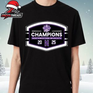 Northwestern Wildcats GameAbove Sports Bowl Champions NCAA 2025 Football Unisex T-Shirt