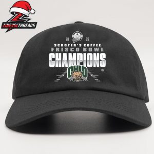 Ohio Bobcats 2025 Scooter’s Coffee Frisco Bowl Champions NCAA Football Snapback Classic Hat Cap