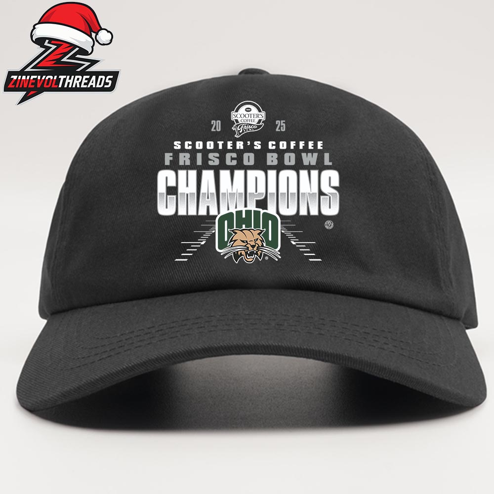 Ohio Bobcats 2025 Scooter's Coffee Frisco Bowl Champions NCAA Football Snapback Classic Hat Cap Ohio Bobcats 2025 Scooter's Coffee Frisco Bowl Champions NCAA Football Snapback Classic Hat Cap