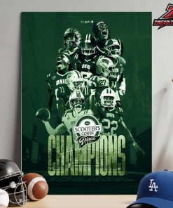 Ohio Bobcats Is The 2025 Scooter’s Coffee Frisco Bowl Champions NCAA Football Home Decor Poster Canvas