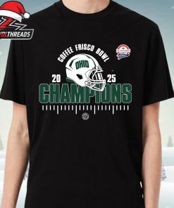 Ohio Bobcats Scooter’s Coffee Frisco Bowl Champions 2025 NCAA Football Unisex T-Shirt