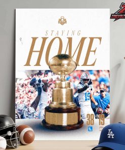 Ole Miss Rebels Football Egg Bowl Champions Staying Home Wall Decor Poster Canvas