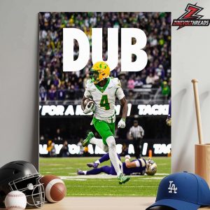 Oregon Ducks Win Washington Huskies 2025 Score On November 29th 2025 Home Decor Poster Canvas