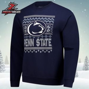 Penn State Nittany Lions Holiday Fleece Sweatshirt Christmas Ugly Sweater