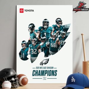 Philadelphia Eagles Are The Back To Back NFC East Champions 2025 Home Decor Poster Canvas