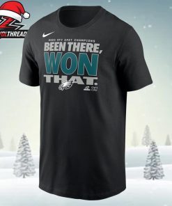 Philadelphia Eagles Nike 2025 NFC East Division Champions Locker Room Trophy Collection Unisex T-Shirt