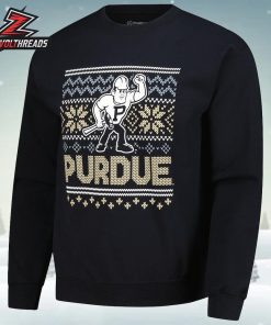 Purdue Boilermakers Holiday Fleece Sweatshirt Christmas Ugly Sweater