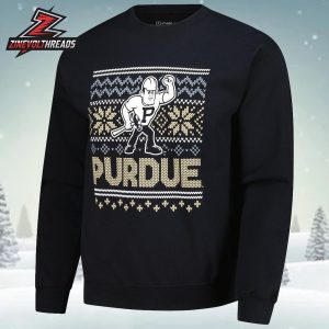 Purdue Boilermakers Holiday Fleece Sweatshirt Christmas Ugly Sweater
