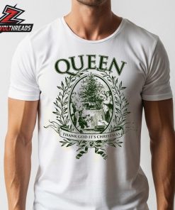 Queen Band Thank God It’s Christmas Natural Tee Winter Collection Unisex T-Shirt