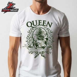 Queen Band Thank God It’s Christmas Natural Tee Winter Collection Unisex T-Shirt