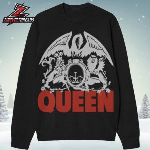 Queen Large Crest Woven Black Jumper Winter Collection Unisex T-Shirt
