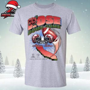 Rose Bowl Game 2026 Alabama Crimson Tide Vs Indiana Hoosiers Vintage Matchup Unisex T-Shirt