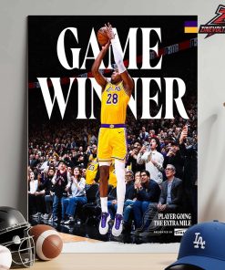 Rui Hachimura Los Angeles Lakers First Career Game Winner Shot In Match Versus Toronto Raptors Home Decor Poster Canvas