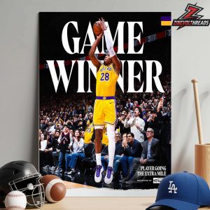 Rui Hachimura Los Angeles Lakers First Career Game Winner Shot In Match Versus Toronto Raptors Home Decor Poster Canvas