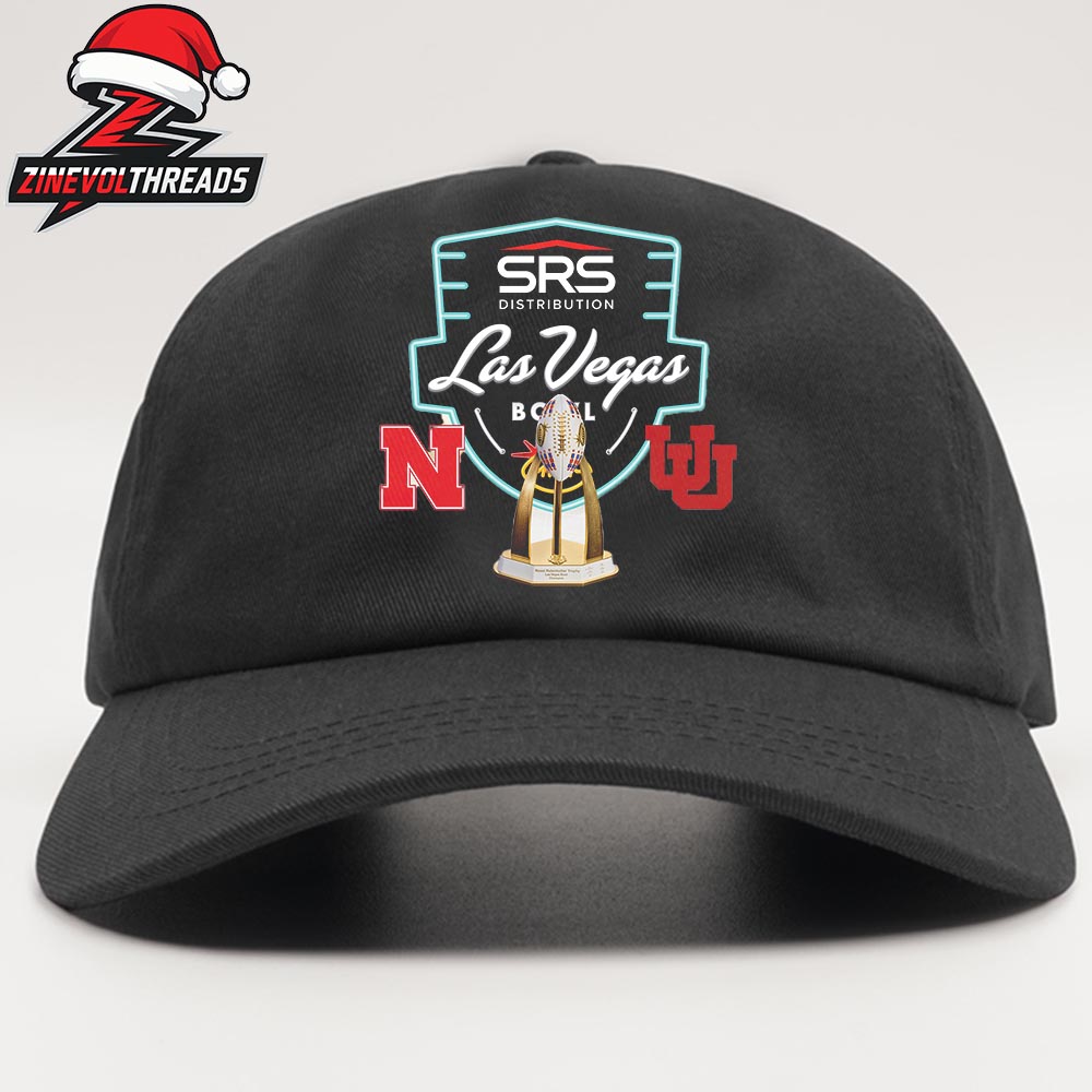 SRS Distribution Las Vegas Bowl Nebraska Cornhuskers Versus Utah Utes Bowl Season College Football 2025-2026 Snapback Classic Hat Cap SRS Distribution Las Vegas Bowl Nebraska Cornhuskers Versus Utah Utes Bowl Season College Football 2025-2026 Snapback Classic Hat Cap