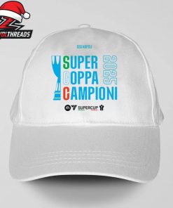 SSC Napoli 2025 Supercoppa Campioni Tee Italian Supercup Snapback Classic Hat Cap