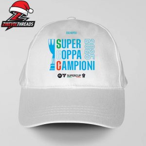 SSC Napoli 2025 Supercoppa Campioni Tee Italian Supercup Snapback Classic Hat Cap