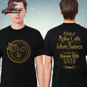 Smashing Pumpkins A Night Of Mellon Collie And Infinite Sadness Tee Two Sided Unisex T-Shirt
