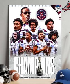 South Carolina State Bulldogs Are The 2025 HBCU National Champions Cricket Celebration Bowl Champions Home Decor Poster Canvas