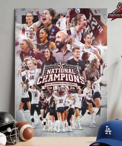 Texas A&M Aggies Are 2025 NCAA Women’s Volleyball National Champions Home Decor Poster Canvas