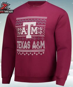 Texas A&M Aggies Holiday Fleece Sweatshirt Christmas Ugly Sweater