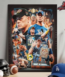 Thank You John Cena The Last Match The Greatest Of All Time 17 World Champion Home Decor Poster Canvas