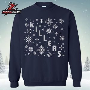 The Killers Holiday Snow Crewneck Sweater Holiday Merch Ugly Sweater