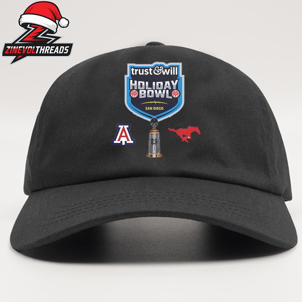 Trust & Will Holiday Bowl Arizona Wildcats Versus SMU Mustangs Bowl Season College Football 2025-2026 Snapback Classic Hat Cap Trust & Will Holiday Bowl Arizona Wildcats Versus SMU Mustangs Bowl Season College Football 2025-2026 Snapback Classic Hat Cap