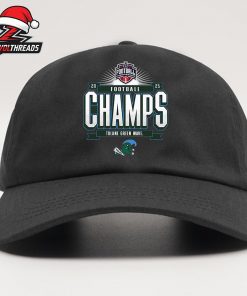 Tulane Green Wave Unisex 2025 The American Football Champions Locker Room Snapback Classic Hat Cap