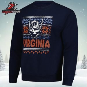 Virginia Cavaliers Holiday Fleece Christmas Holiday Ugly Sweater
