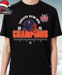 Virginia Cavaliers Taxslayer Gator Bowl Champions 2025 NCAA Football Unisex T-Shirt