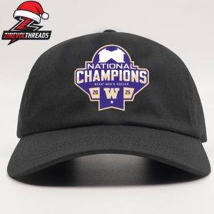 Washington Huskies 2025 NCAA Men’s Soccer National Champions Logo Snapback Classic Hat Cap