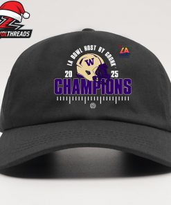 Washington Huskies The Bucked Up LA Bowl Hosted By Gronk Champions NCAA Football 2025 Snapback Classic Hat Cap