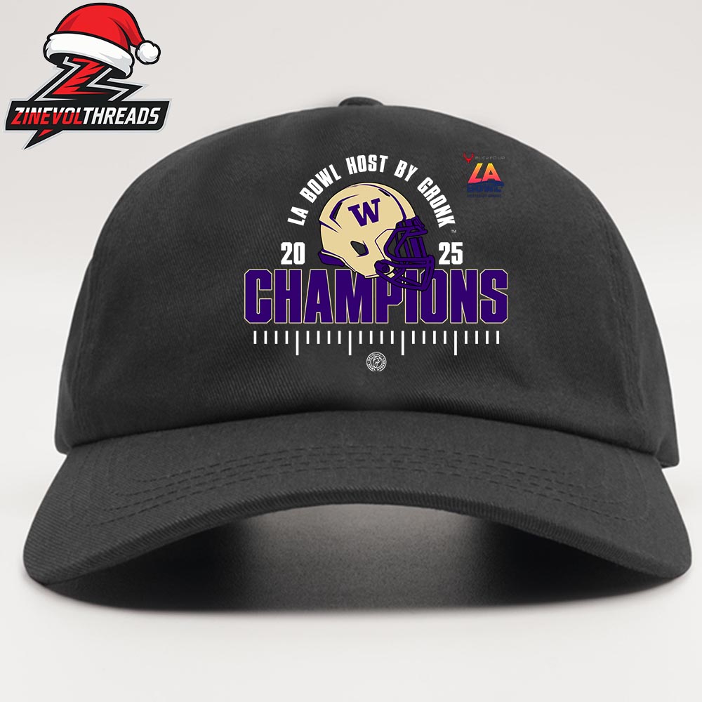 Washington Huskies The Bucked Up LA Bowl Hosted By Gronk Champions NCAA Football 2025 Snapback Classic Hat Cap Washington Huskies The Bucked Up LA Bowl Hosted By Gronk Champions NCAA Football 2025 Snapback Classic Hat Cap