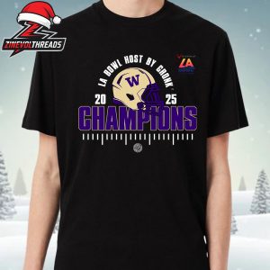Washington Huskies The Bucked Up LA Bowl Hosted By Gronk Champions NCAA Football 2025 Unisex T-Shirt