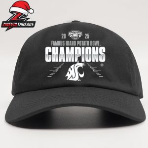 Washington State Cougars Famous Idaho Potato Bowl Champions 2025 NCAA Football Snapback Classic Hat Cap